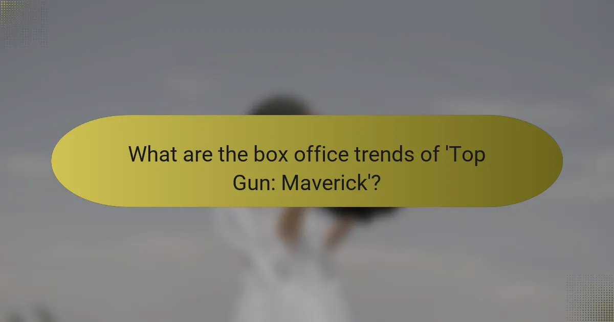 What are the box office trends of 'Top Gun: Maverick'?