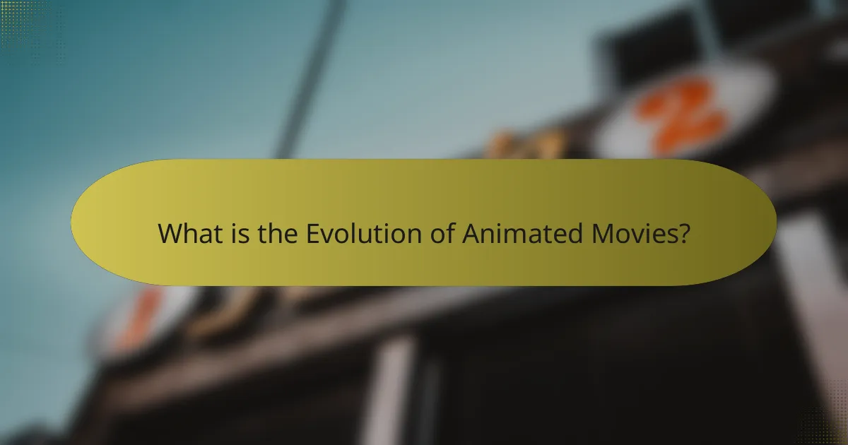 What is the Evolution of Animated Movies?