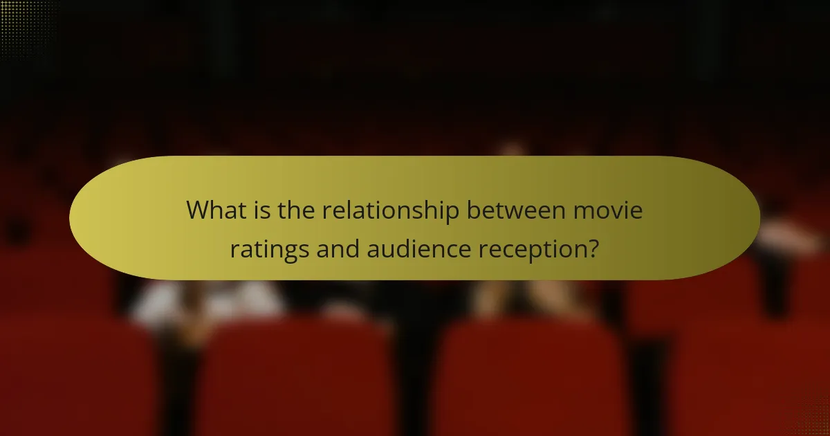 What is the relationship between movie ratings and audience reception?
